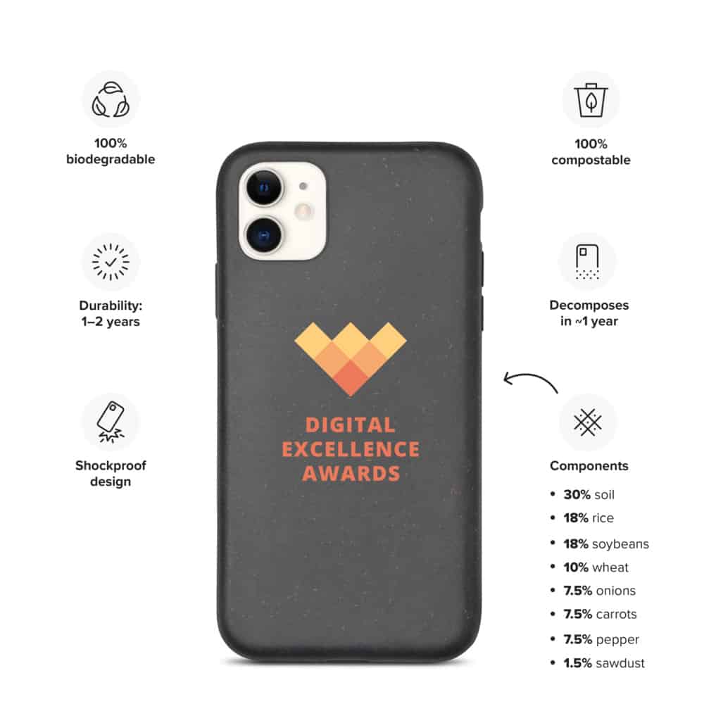 Digital Excellence Awards Biodegradable Phone Case - Image 2