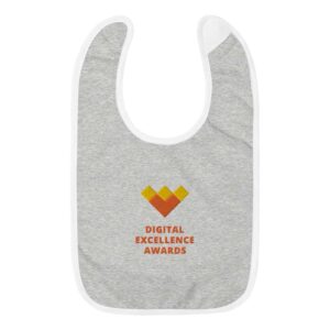 Digital Excellence Awards Embroidered Baby Bib