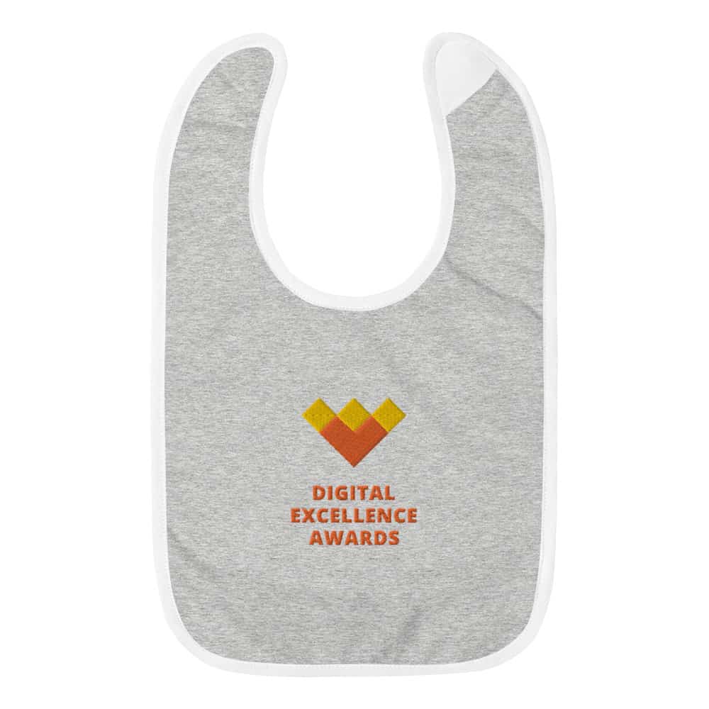 Digital Excellence Awards Embroidered Baby Bib