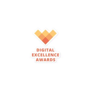 Digital Excellence Awards Logo and Text Bubble-Free Stickers